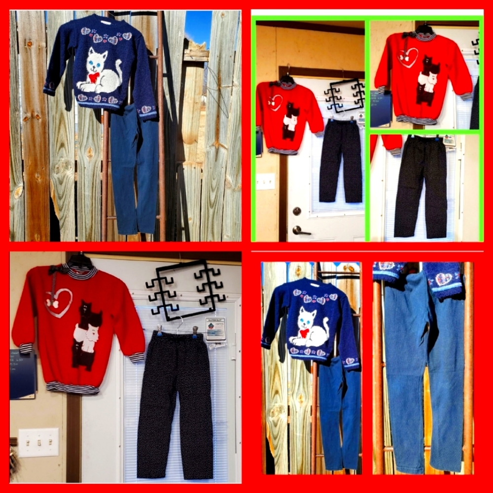 *Vntg* HEARTWORKS/BUSTER BROWN 4pc set 6/6X